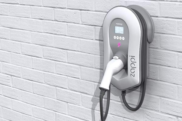 zappi White tethered - ev charging point for home use